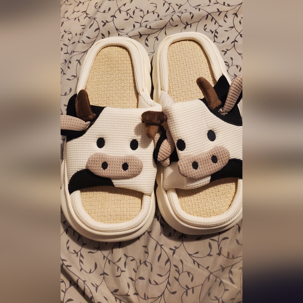 Cow slippers